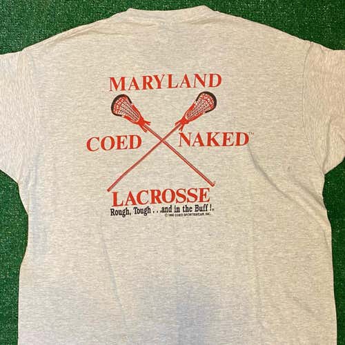 Vintage Maryland Co Ed Lacrosse T Shirt (xl)