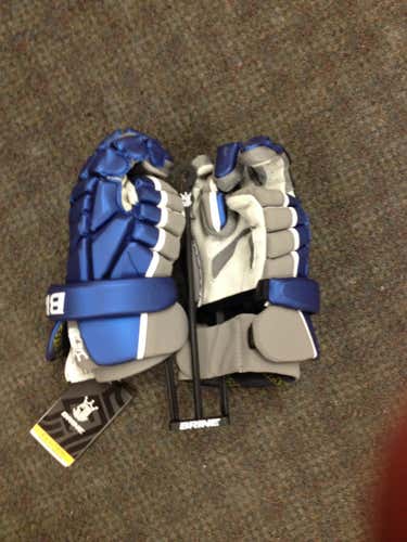 Royal Blue New Player's Brine Clutch Lacrosse Gloves 13"