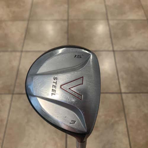 Men's Right Handed V Steel Stiff Flex 3 Wood Fairway Wood