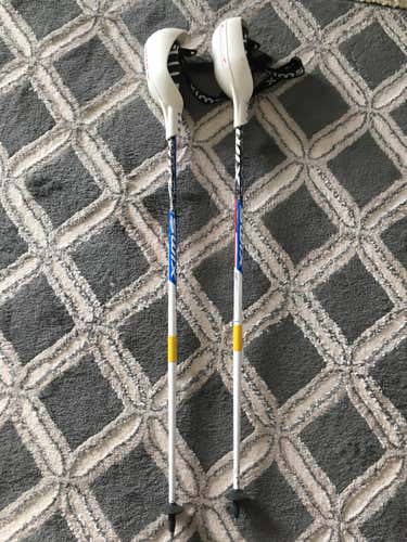 Used 40in (100cm) Swix WC Pro JR Slalom Racing Ski Poles with pole guards