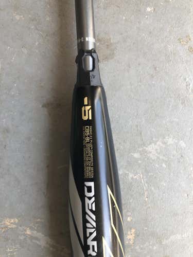 Used USSSA Certified 2019 DeMarini Composite CF Zen Black Bat (-5) 27 oz 32"