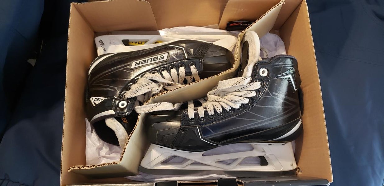 Used Senior Bauer Supreme S190 Hockey Goalie Skates Regular Width Size 6