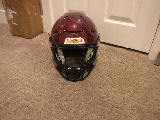 Used 2020 Adult Extra Large Maroon Riddell Speedflex Football Helmet