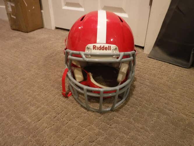 Used Red 2011 Adult Large Riddell Speed Helmet