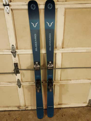 Used Men's 2020 Blizzard  All Mountain Rustler 9 Skis With Marker Griffon Bindings 164cm
