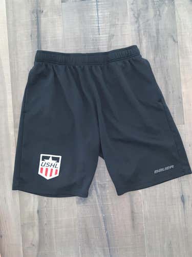 Black USHL Bauer Shorts L