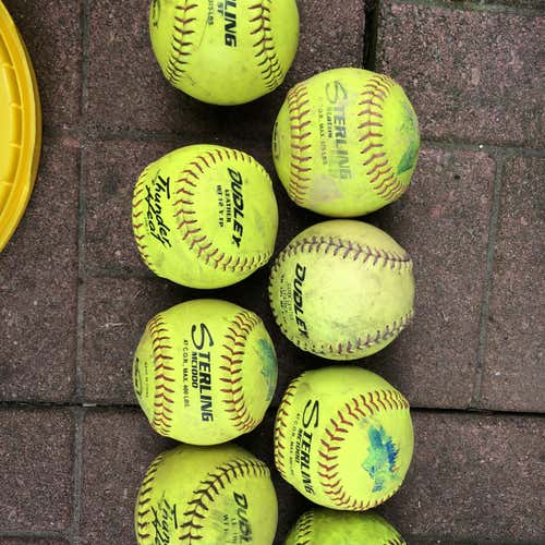 Yellow Used Worth 12 Pack (1 Dozen) Softball