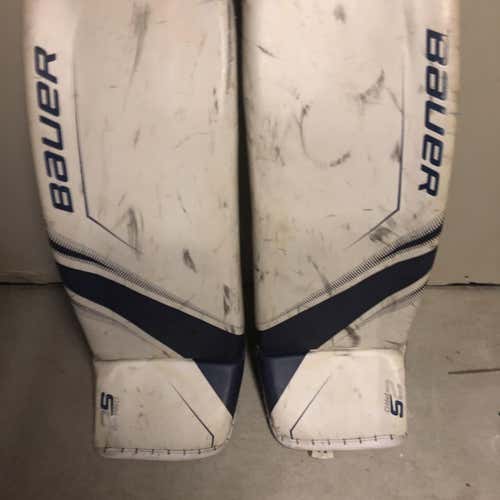 White Senior 35" Bauer Supreme 2S Pro  Goalie Leg Pads