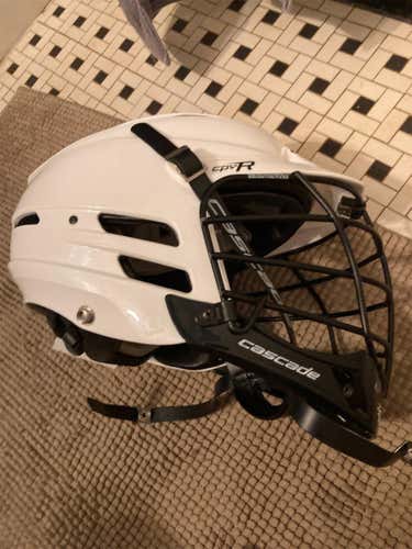 White Adult Player's Cascade CPV-R Helmet