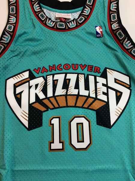 Men's Mitchell & Ness Mike Bibby Red/Teal Vancouver Grizzlies 1998