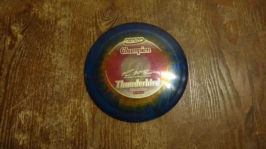 Used Innova Discs Champion Tie Dye Thunderbird Distance Driver 175g