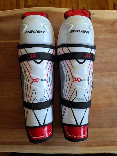 New Senior Bauer Vapor X800 Shin Pads 17"