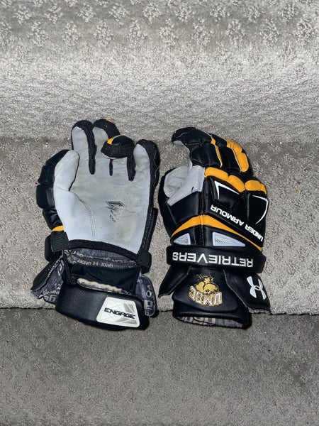 Black New Player's Under Armour Engage 13" Lacrosse Gloves