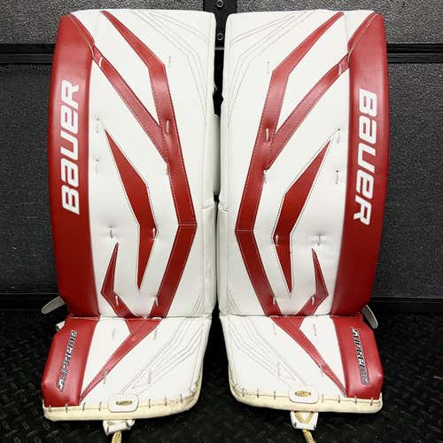 BAUER Supreme ONE90 Goalie Pads • 29” + 1” • Red White