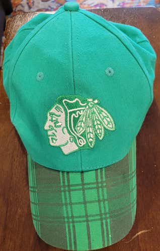 Used Men's CHICAGO BLACKHAWKS St. Patricks Hat