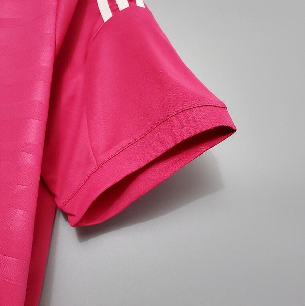 Retro 14-15 Long Sleeve Real Madrid Away Pink Jersey - Kitsociety