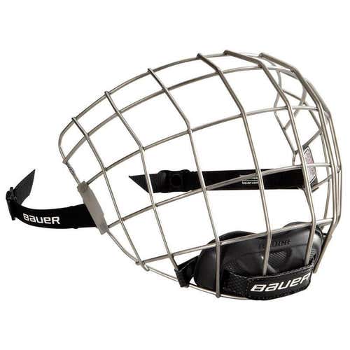 (5 Pack) New Senior Bauer Re-Akt Full Cages - Titanium - Medium