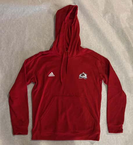 Colorado Avalanche Players’ Family Issued Red Adidas Women’s Adult Medium Hoodie
