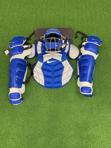 Adult Nike Pro Catcher's Set Royal And Gray