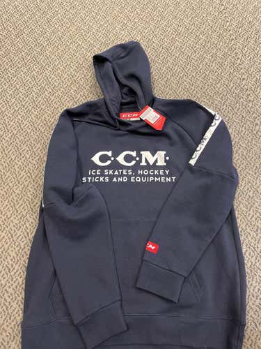 Blue CCM Retro Hoodie Xl