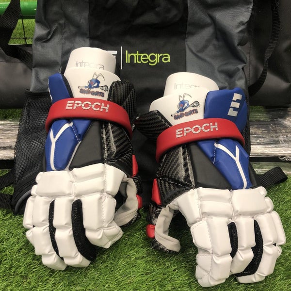 White New Player's Epoch Integra 13" Lacrosse Gloves