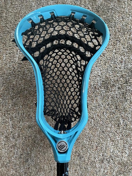 Blue Used Attack & Midfield Maverik Strung With Hero Mesh 2.0 Optik 2.0 Head