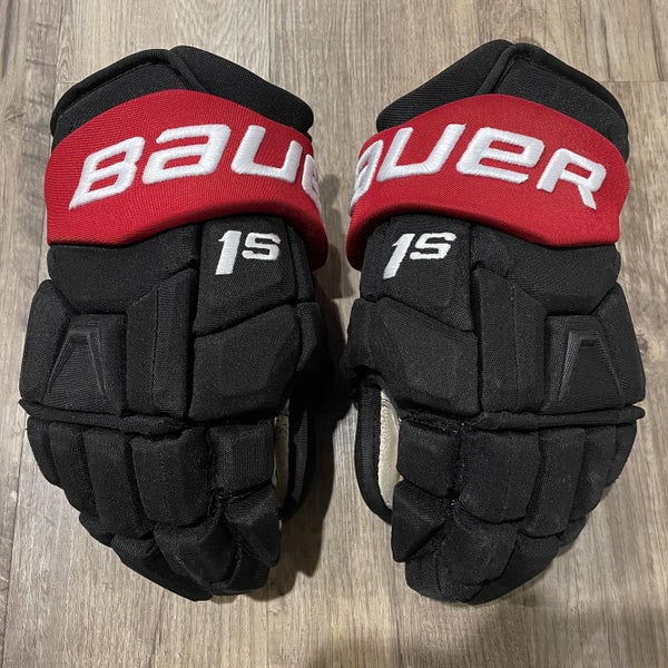 Black Senior Bauer Supreme 1S 13" Pro Stock Gloves