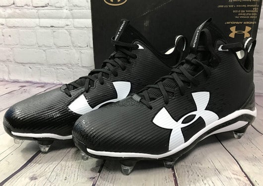 Under Armour Mens UA Fierce D Black/White 11 D US Under Armour Mens UA Fierce D Black/White 11 D US