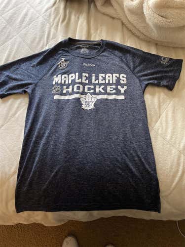 Toronto Maple Leafs dry fit 2017 Stanley Cup playoff Shirt & 100th year