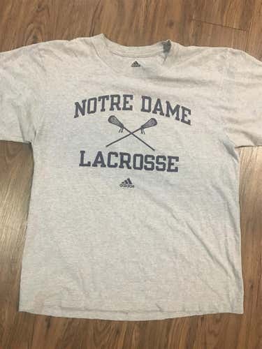 Notre Dame Lacrosse T Size Large