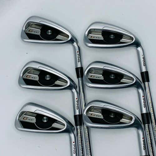 Ping G400 Irons #5-PW Steel AWT 2.0 Regular Flex Red Dot 6pc Set