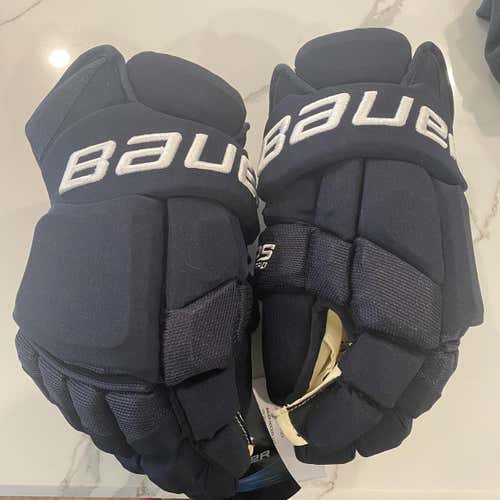 Black Senior Bauer Supreme 2S Pro 14" Pro Stock Gloves