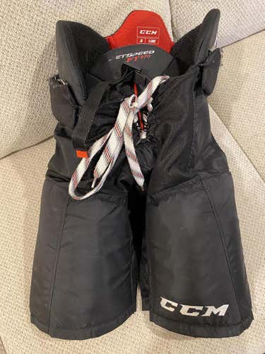 Black Used Junior XL CCM JetSpeed FT370 Hockey Pants
