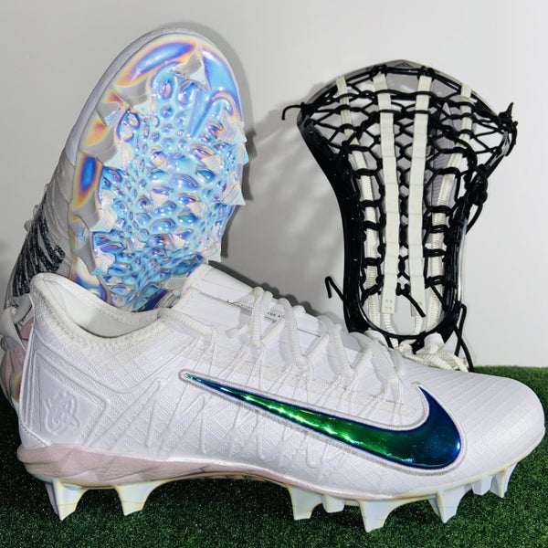 Nike Alpha Huarache 7 Pro LE Lacrosse Cleats men’s sz 11 Metallic BV0904-100