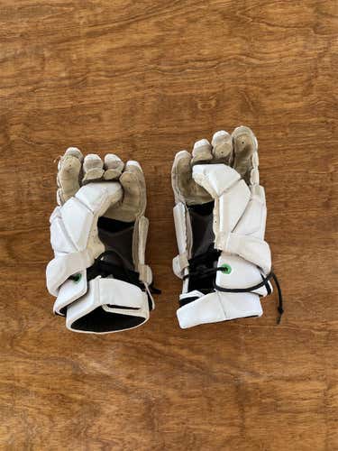 White Used Nike Vapor  Lacrosse Gloves
