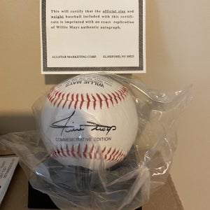 Rare Willie Mays Certified Replica Autograph Ball - Never Opened