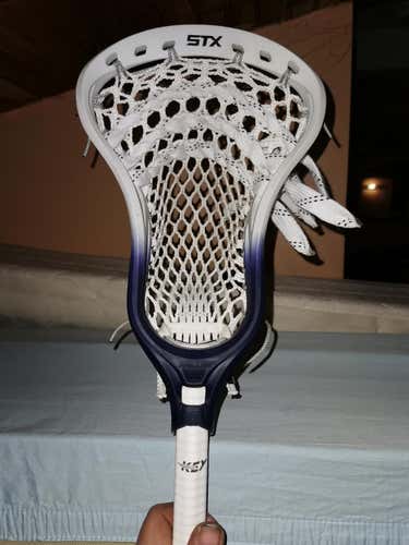 White Used Attack & Midfield STX Strung Stallion 550 Head