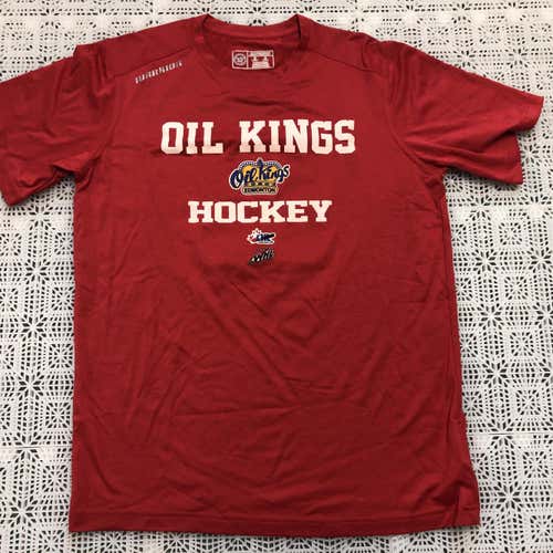 New Pro Stock WHL Edmonton Oil Kings Warrior Training T-Shirt Medium wartech