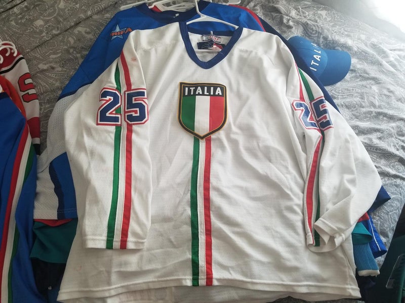 Team Italy Game Worn IIHF  Hockey Jersey SP 2000 2001