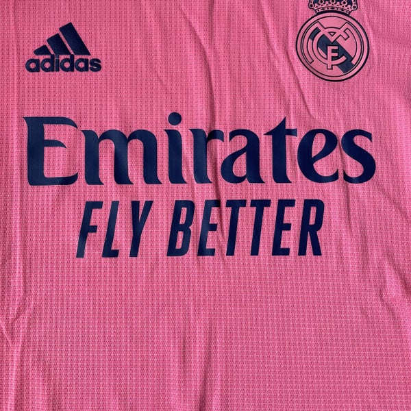 adidas+2021+Real+Madrid+Authentic+Pink+Away+Jersey+Mens+Sz+XXL+Gi6462 for  sale online