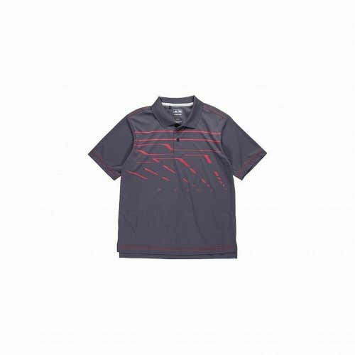 Adidas Climalite Amazon Print Polo Shirt (JUNIORS, Precinct/Neon, LARGE) NEW