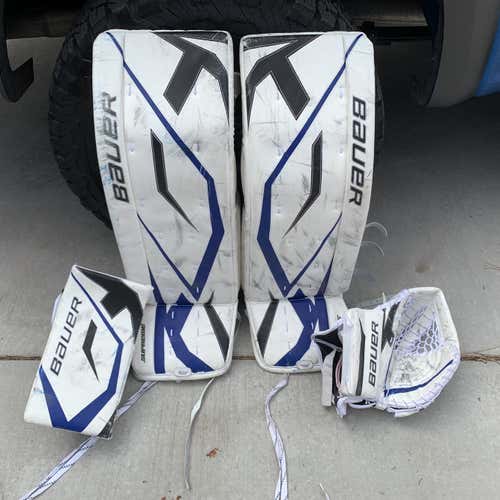 White Senior 36" Regular Supreme One60  Goalie Full Set