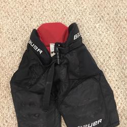 Black Junior Medium Bauer Vapor X3.0 Hockey Pants