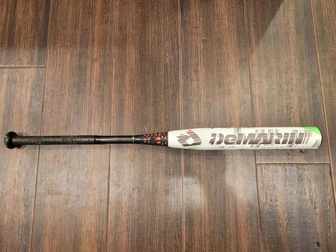White Used High School/College 2015 DeMarini Composite CF7 Bat (-10) 21 oz 31"