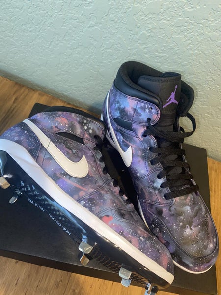 New Custom Nike Air Jordan 1Retro Metal Baseball Cleats (Read Description)