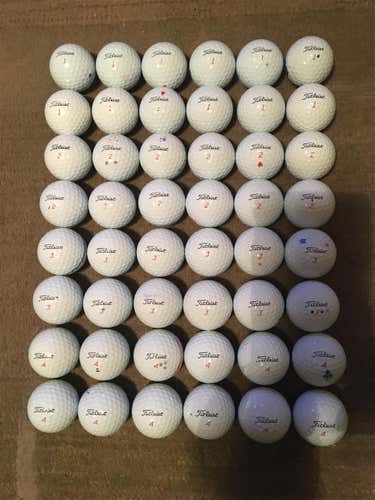 White Used Titleist Pro V1x 48 Pack (4 Dozen) Balls