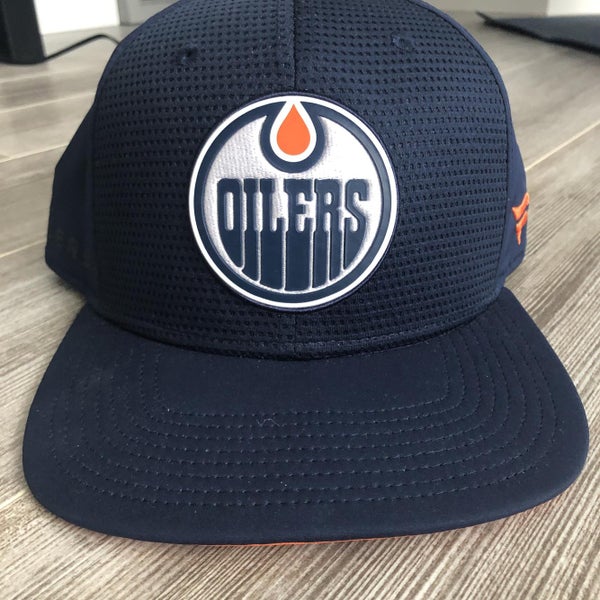 New Pro Stock Edmonton Oilers Fanatics Authentic Pro Locker Room Hockey Snapback Hat Cap nhl