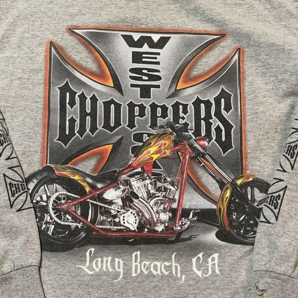 Sweat West Coast Chopper Motorcycle co hoody grey