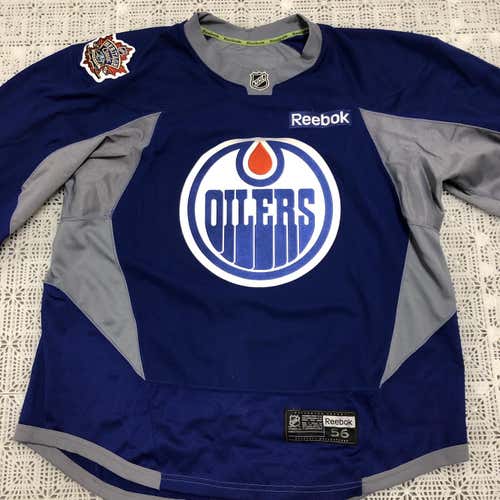 RARE!! New Pro Stock Edmonton Oilers 2016 Heritage Classic Reebok Player Practice Hockey Jersey 56