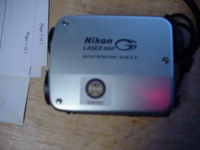 USED WORKING NIKON LASER 500 PGA APPROVED GOLF DISTANCE RANGE FINDER  pz